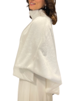 Pelerin Düğünlük Model 3 - Beyaz Gelin Kürk Etol Bolero